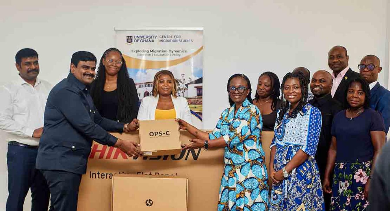 Kingdom Exim Group Donates Interactive Flat Panel and Computers to Centre for Migration Studies